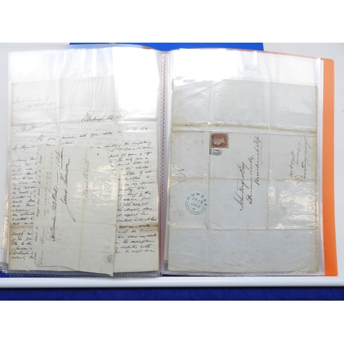 7122 - A collection of Victorian correspondence, housed in an album, addressed to Scottish recipients and l... 