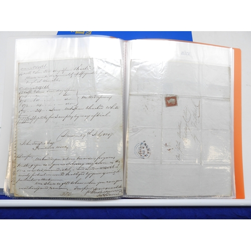 7122 - A collection of Victorian correspondence, housed in an album, addressed to Scottish recipients and l... 