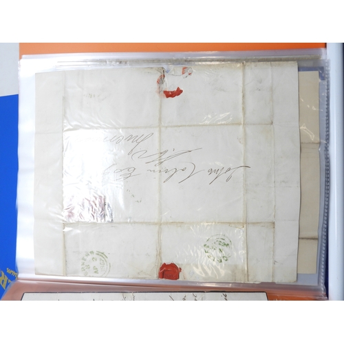 7122 - A collection of Victorian correspondence, housed in an album, addressed to Scottish recipients and l... 