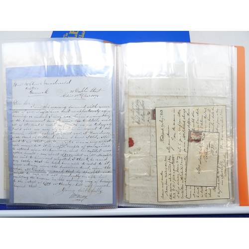 7122 - A collection of Victorian correspondence, housed in an album, addressed to Scottish recipients and l... 