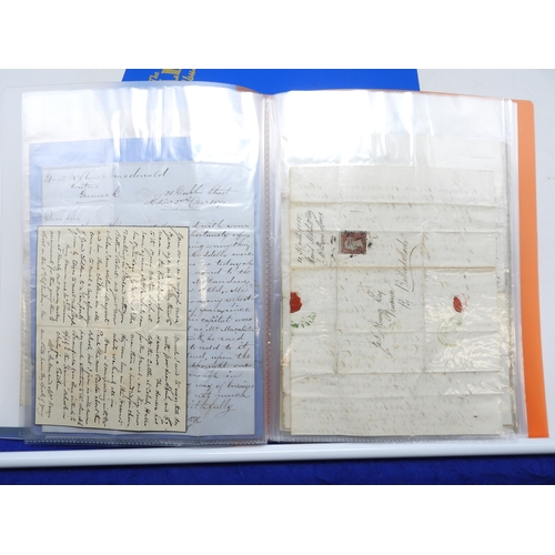 7122 - A collection of Victorian correspondence, housed in an album, addressed to Scottish recipients and l... 