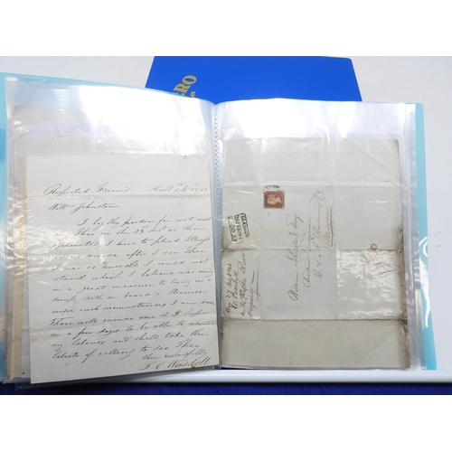7124 - A collection of Victorian correspondence, housed in an album, addressed to Scottish recipients and l... 