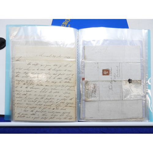 7124 - A collection of Victorian correspondence, housed in an album, addressed to Scottish recipients and l... 