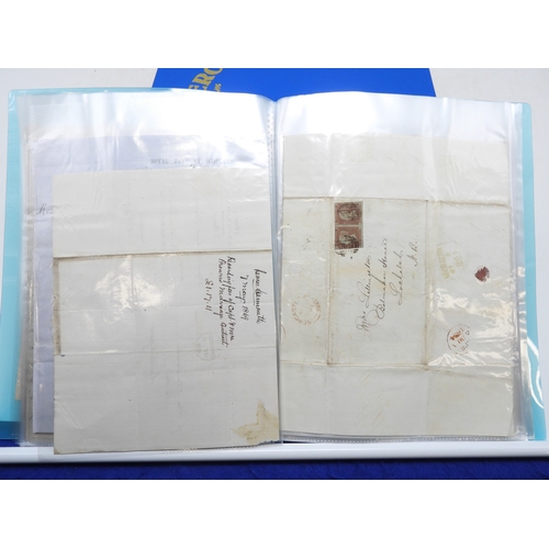 7124 - A collection of Victorian correspondence, housed in an album, addressed to Scottish recipients and l... 