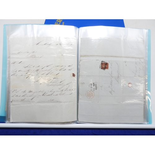 7124 - A collection of Victorian correspondence, housed in an album, addressed to Scottish recipients and l... 