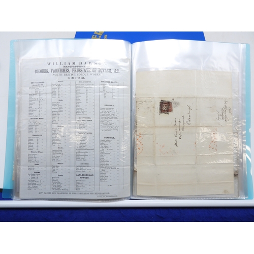 7124 - A collection of Victorian correspondence, housed in an album, addressed to Scottish recipients and l... 