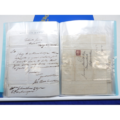 7124 - A collection of Victorian correspondence, housed in an album, addressed to Scottish recipients and l... 