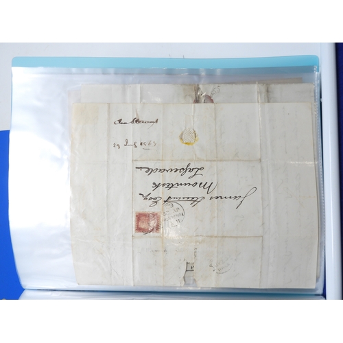 7124 - A collection of Victorian correspondence, housed in an album, addressed to Scottish recipients and l... 