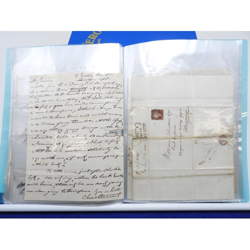 7124 - A collection of Victorian correspondence, housed in an album, addressed to Scottish recipients and l... 
