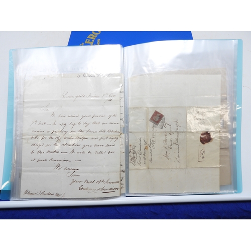 7124 - A collection of Victorian correspondence, housed in an album, addressed to Scottish recipients and l... 