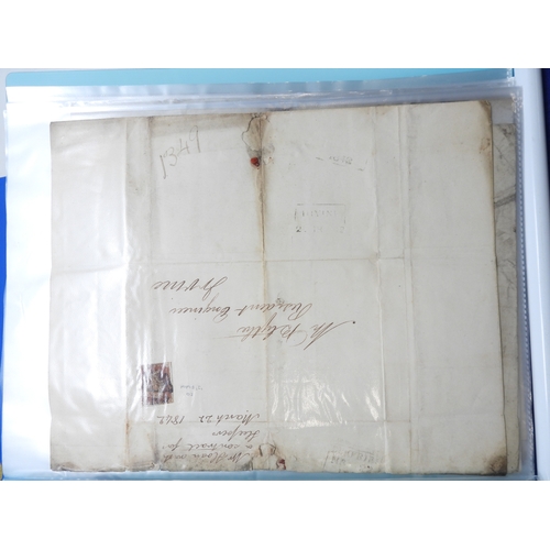 7124 - A collection of Victorian correspondence, housed in an album, addressed to Scottish recipients and l... 