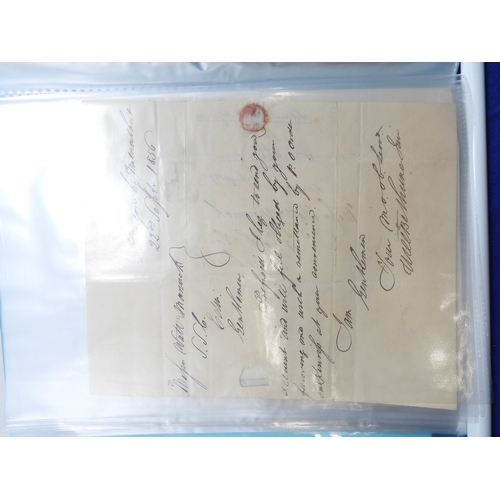 7124 - A collection of Victorian correspondence, housed in an album, addressed to Scottish recipients and l... 