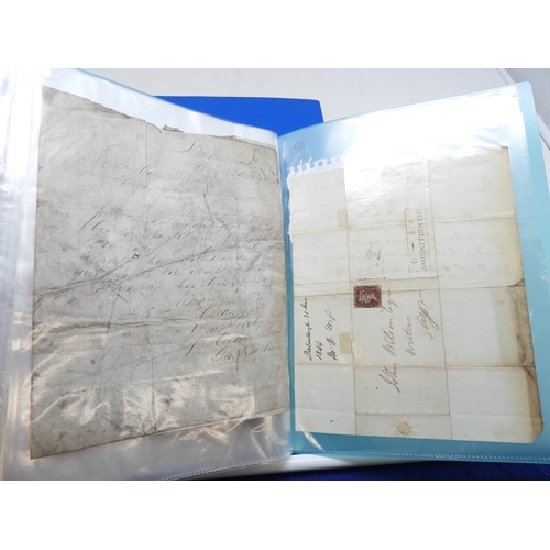 7124 - A collection of Victorian correspondence, housed in an album, addressed to Scottish recipients and l... 