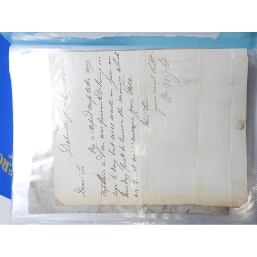 7124 - A collection of Victorian correspondence, housed in an album, addressed to Scottish recipients and l... 