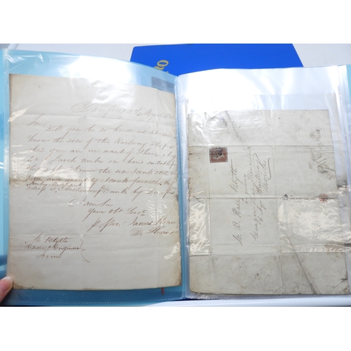 7124 - A collection of Victorian correspondence, housed in an album, addressed to Scottish recipients and l... 