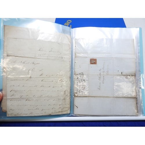 7124 - A collection of Victorian correspondence, housed in an album, addressed to Scottish recipients and l... 