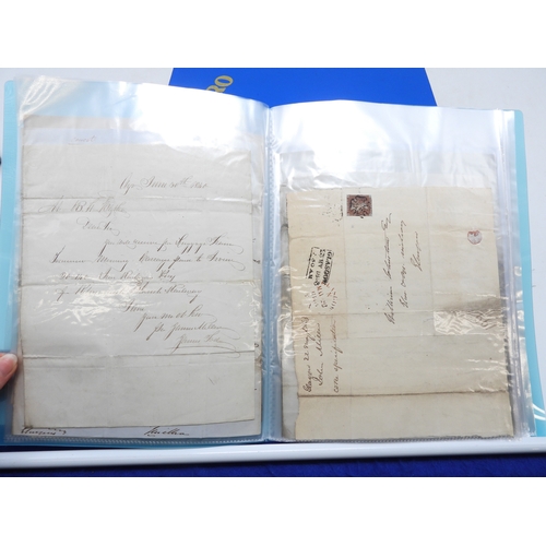 7124 - A collection of Victorian correspondence, housed in an album, addressed to Scottish recipients and l... 