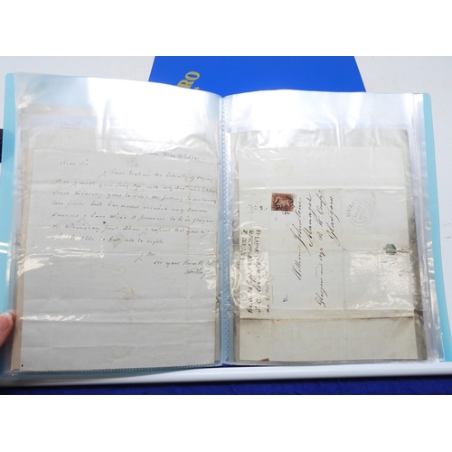 7124 - A collection of Victorian correspondence, housed in an album, addressed to Scottish recipients and l... 
