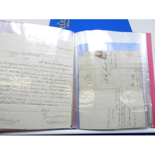 7125 - A collection of Victorian correspondence, housed in an album, addressed to Scottish recipients and l... 