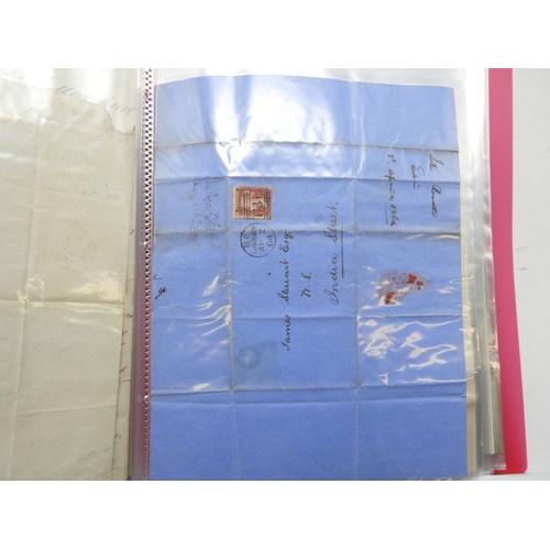 7125 - A collection of Victorian correspondence, housed in an album, addressed to Scottish recipients and l... 