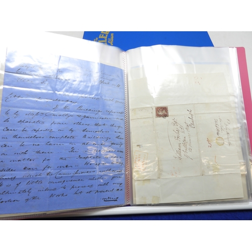 7125 - A collection of Victorian correspondence, housed in an album, addressed to Scottish recipients and l... 