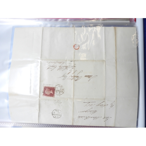 7125 - A collection of Victorian correspondence, housed in an album, addressed to Scottish recipients and l... 