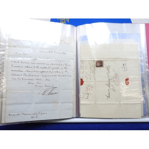 7125 - A collection of Victorian correspondence, housed in an album, addressed to Scottish recipients and l... 