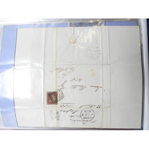 7125 - A collection of Victorian correspondence, housed in an album, addressed to Scottish recipients and l... 