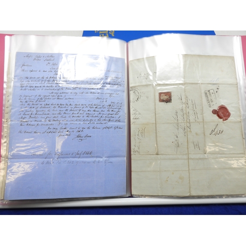 7125 - A collection of Victorian correspondence, housed in an album, addressed to Scottish recipients and l... 