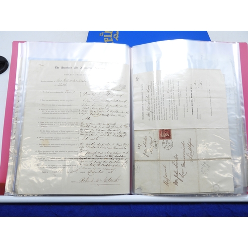 7125 - A collection of Victorian correspondence, housed in an album, addressed to Scottish recipients and l... 