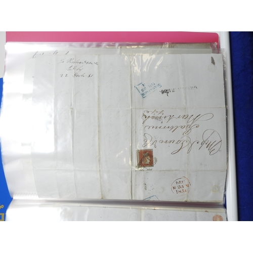7125 - A collection of Victorian correspondence, housed in an album, addressed to Scottish recipients and l... 