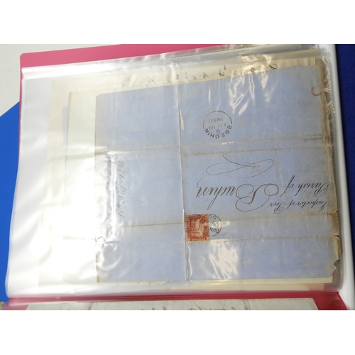 7125 - A collection of Victorian correspondence, housed in an album, addressed to Scottish recipients and l... 