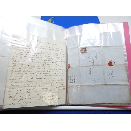 7125 - A collection of Victorian correspondence, housed in an album, addressed to Scottish recipients and l... 