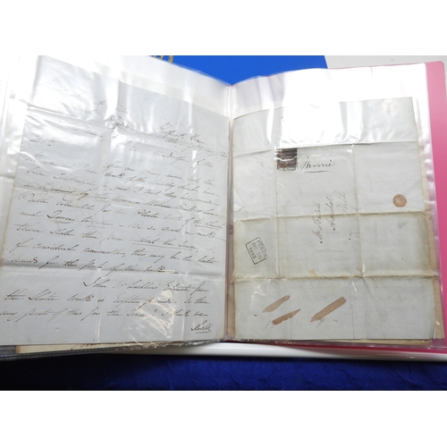7125 - A collection of Victorian correspondence, housed in an album, addressed to Scottish recipients and l... 