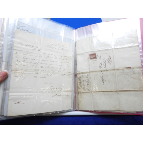 7125 - A collection of Victorian correspondence, housed in an album, addressed to Scottish recipients and l... 