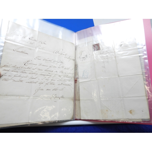 7125 - A collection of Victorian correspondence, housed in an album, addressed to Scottish recipients and l... 