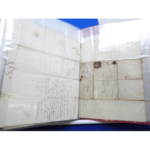 7125 - A collection of Victorian correspondence, housed in an album, addressed to Scottish recipients and l... 
