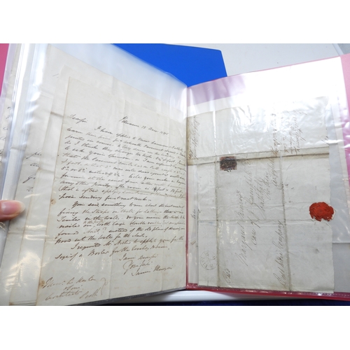 7125 - A collection of Victorian correspondence, housed in an album, addressed to Scottish recipients and l... 