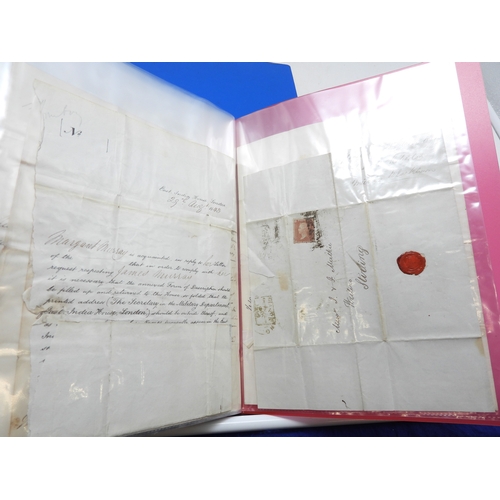 7125 - A collection of Victorian correspondence, housed in an album, addressed to Scottish recipients and l... 
