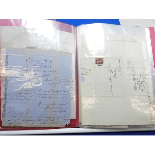 7125 - A collection of Victorian correspondence, housed in an album, addressed to Scottish recipients and l... 