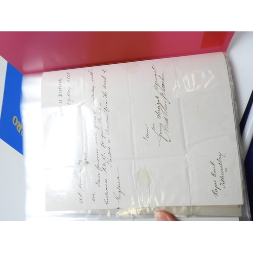 7125 - A collection of Victorian correspondence, housed in an album, addressed to Scottish recipients and l... 