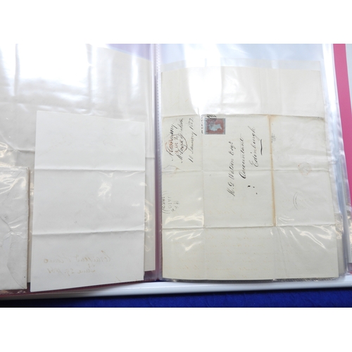 7125 - A collection of Victorian correspondence, housed in an album, addressed to Scottish recipients and l... 