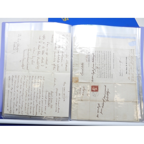 7126 - A collection of Victorian correspondence, housed in album, addressed to Scottish recipients and larg... 