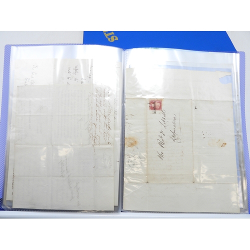 7126 - A collection of Victorian correspondence, housed in album, addressed to Scottish recipients and larg... 