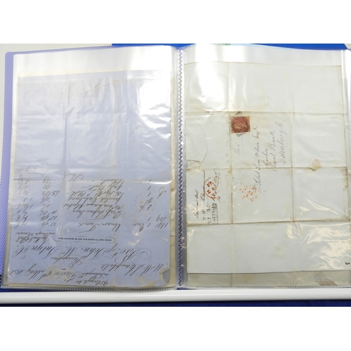 7126 - A collection of Victorian correspondence, housed in album, addressed to Scottish recipients and larg... 