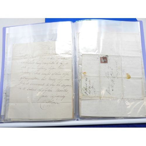 7126 - A collection of Victorian correspondence, housed in album, addressed to Scottish recipients and larg... 