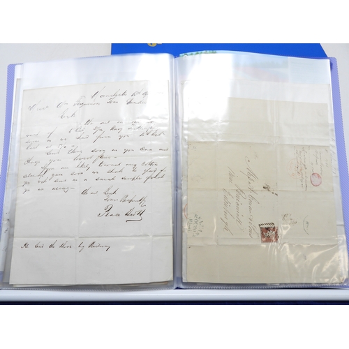 7126 - A collection of Victorian correspondence, housed in album, addressed to Scottish recipients and larg... 