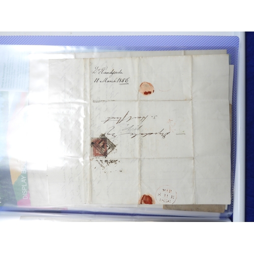 7126 - A collection of Victorian correspondence, housed in album, addressed to Scottish recipients and larg... 