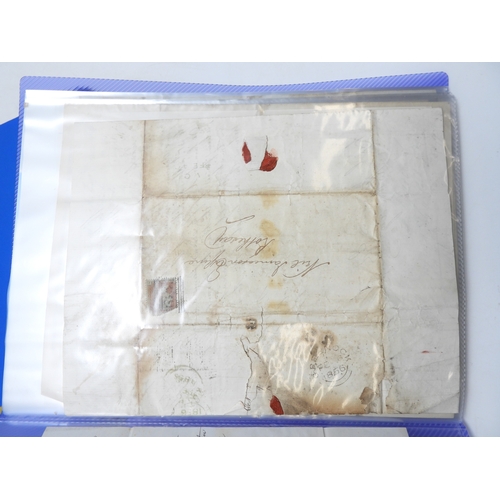 7126 - A collection of Victorian correspondence, housed in album, addressed to Scottish recipients and larg... 