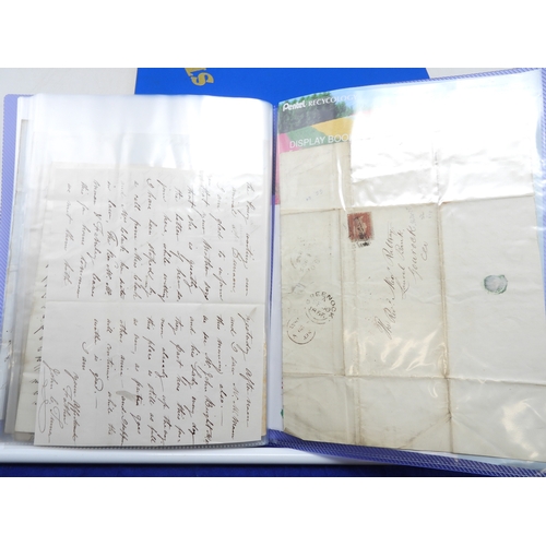 7126 - A collection of Victorian correspondence, housed in album, addressed to Scottish recipients and larg... 